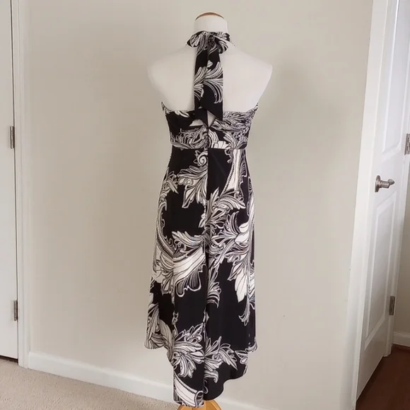 WHBM Halter / Strapless Silk Dress​ Size 4 - Picture 4 of 10